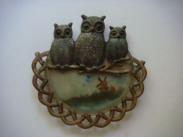 Owl Plate - Hand-Painted Patented Design
