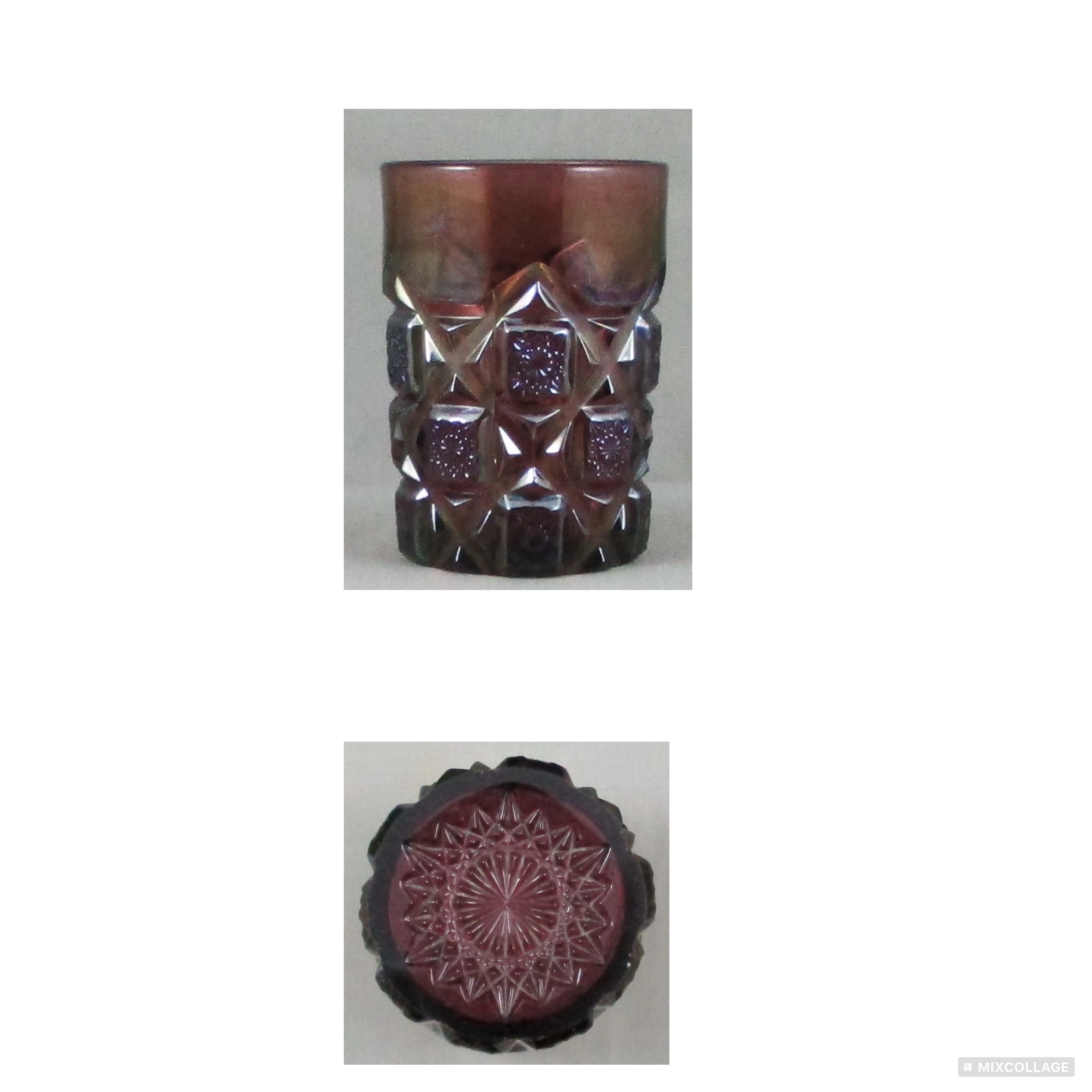 Checkerboard Amethyst Carnival Juice Tumbler